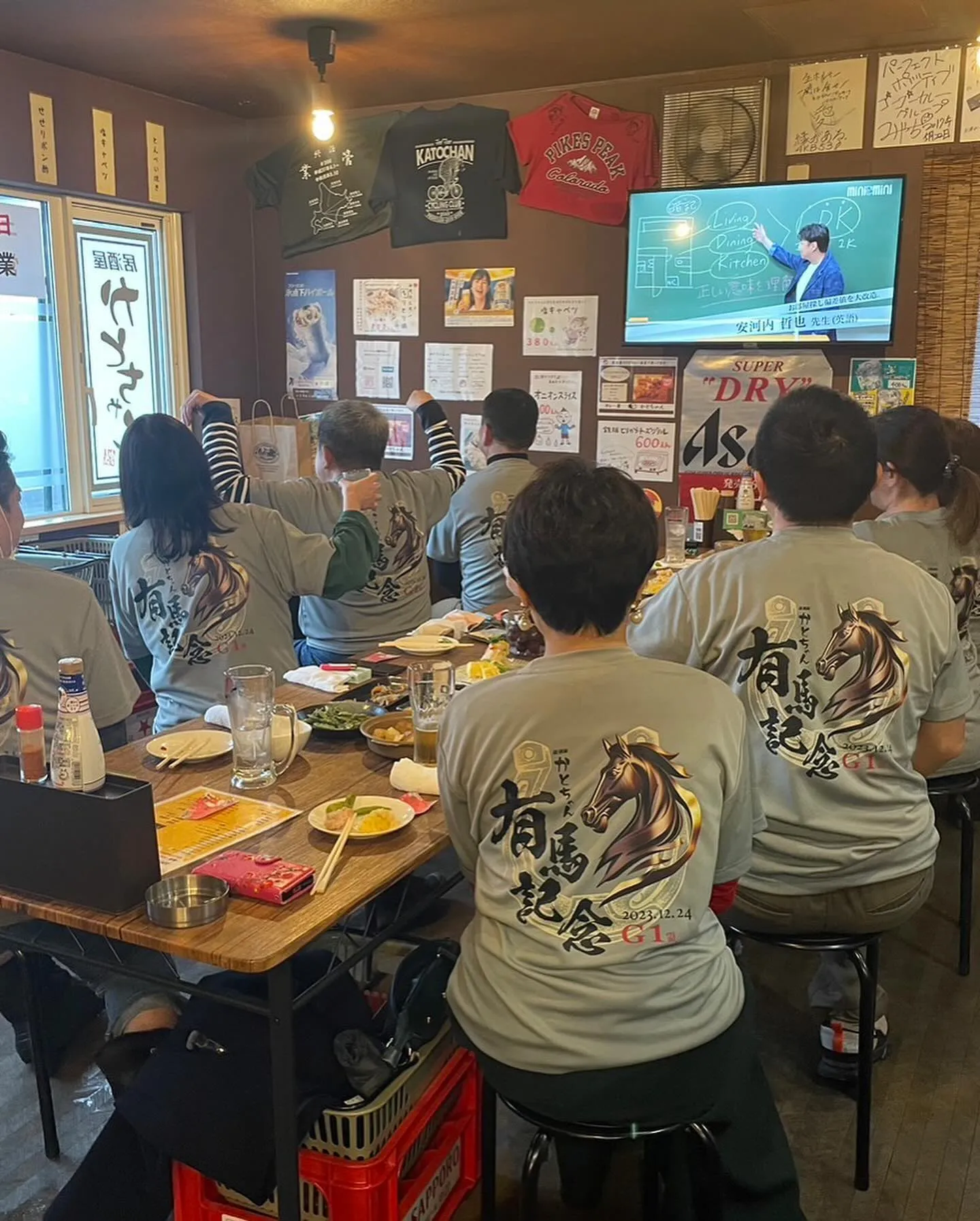 居酒屋かとちゃん様、有馬記念イベントTシャツをデザインさせて...