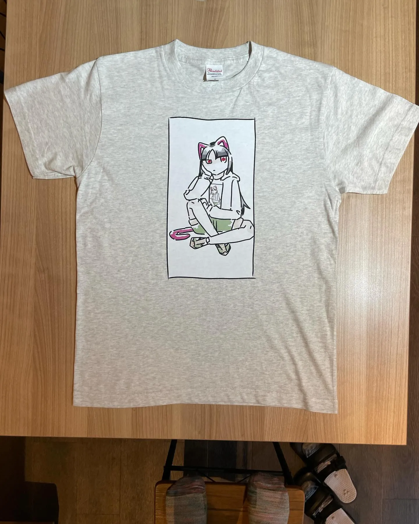 手描きのかわいいイラストTシャツ制作させていただきました！